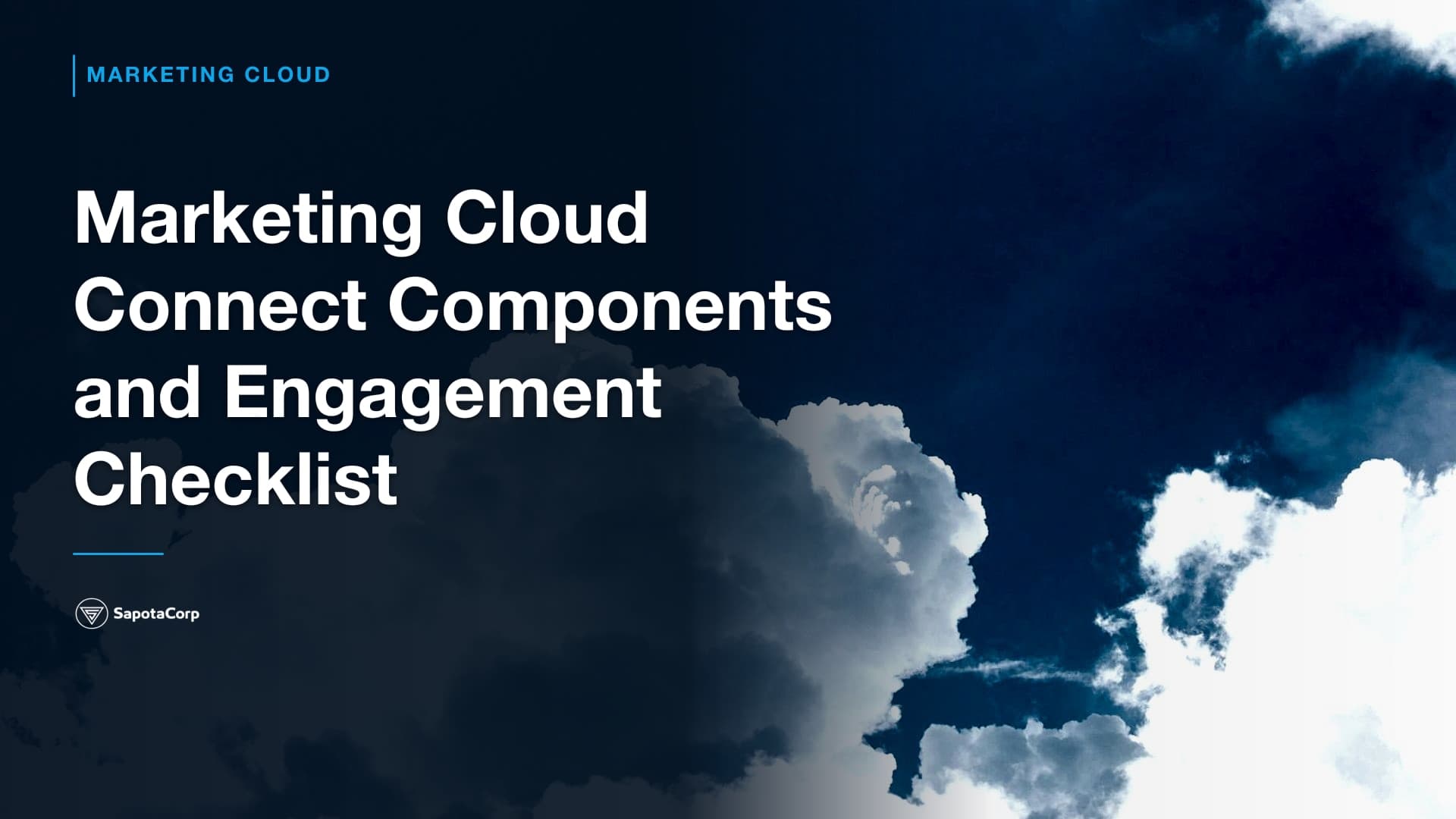 Marketing Cloud Connect Components and Engagement Checklist