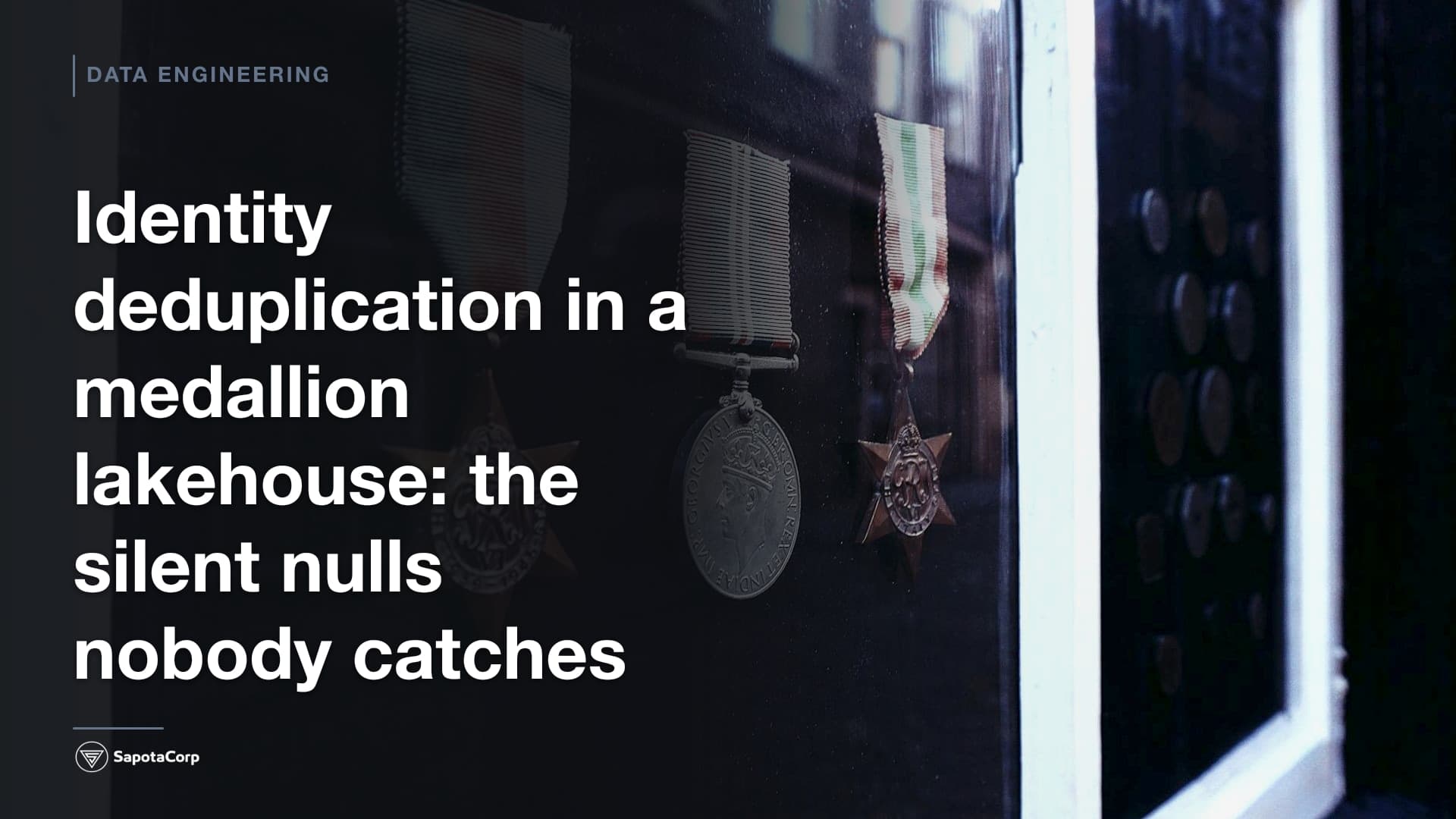 Identity deduplication in a medallion lakehouse: the silent nulls nobody catches