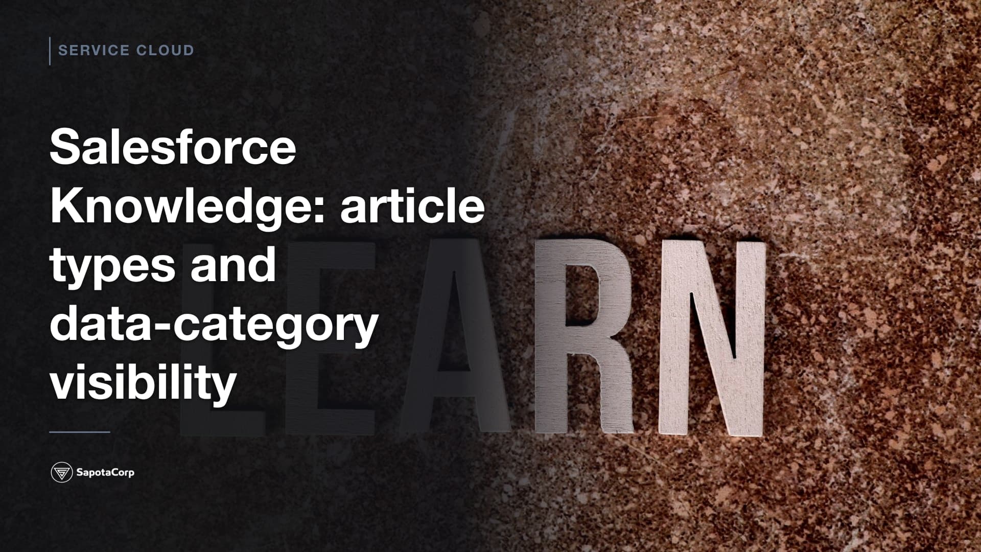 Salesforce Knowledge: article types and data-category visibility