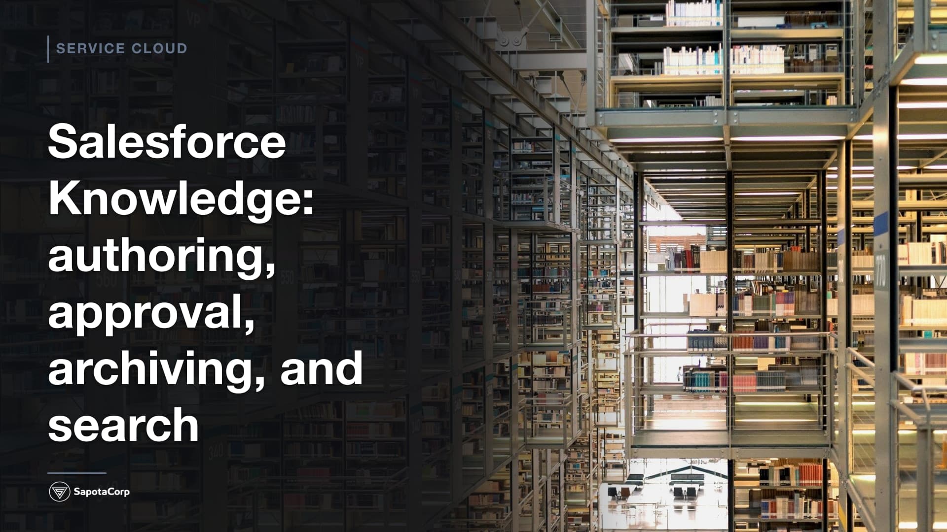 Salesforce Knowledge: authoring, approval, archiving, and search