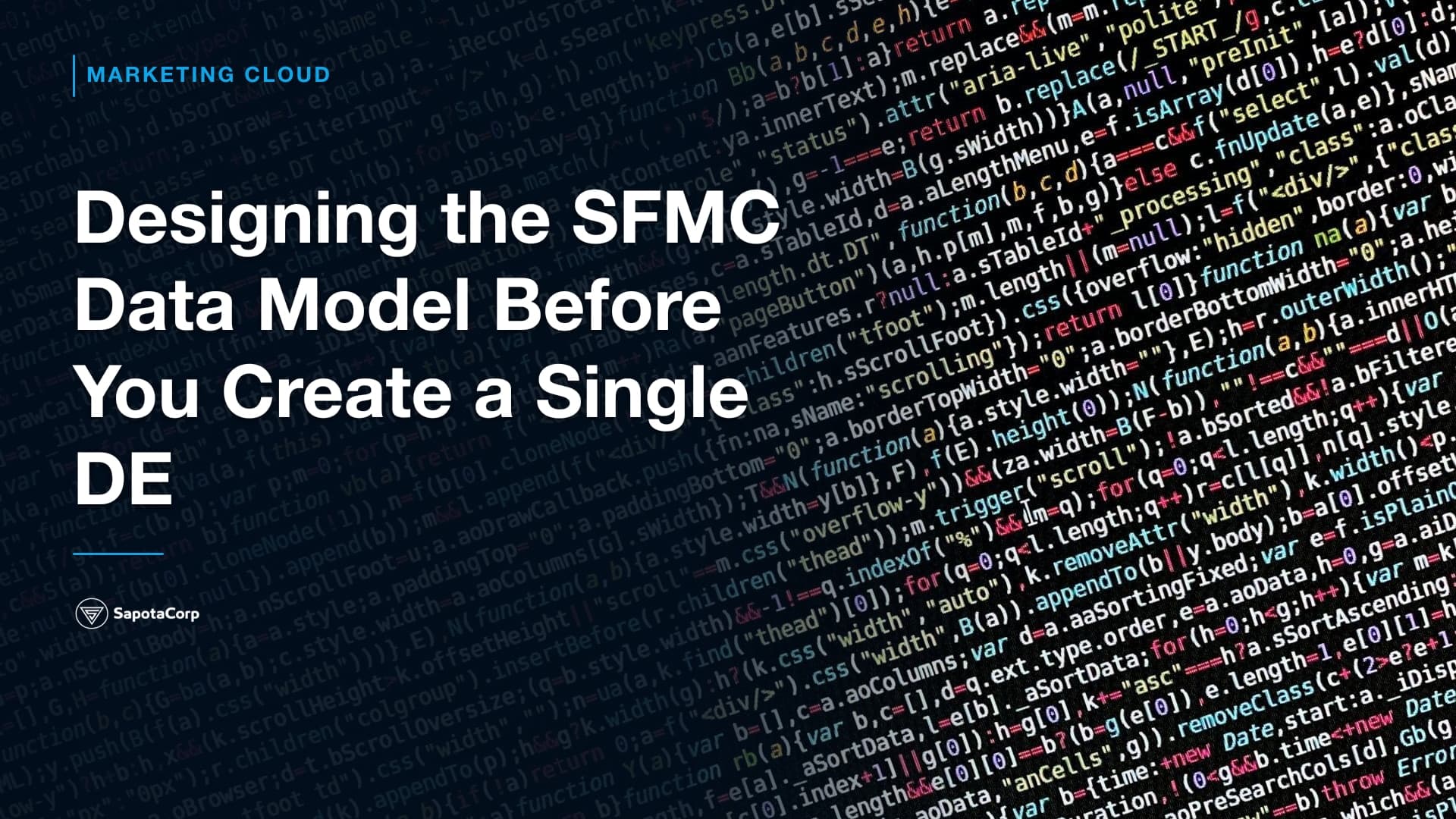 Designing the SFMC Data Model Before You Create a Single DE