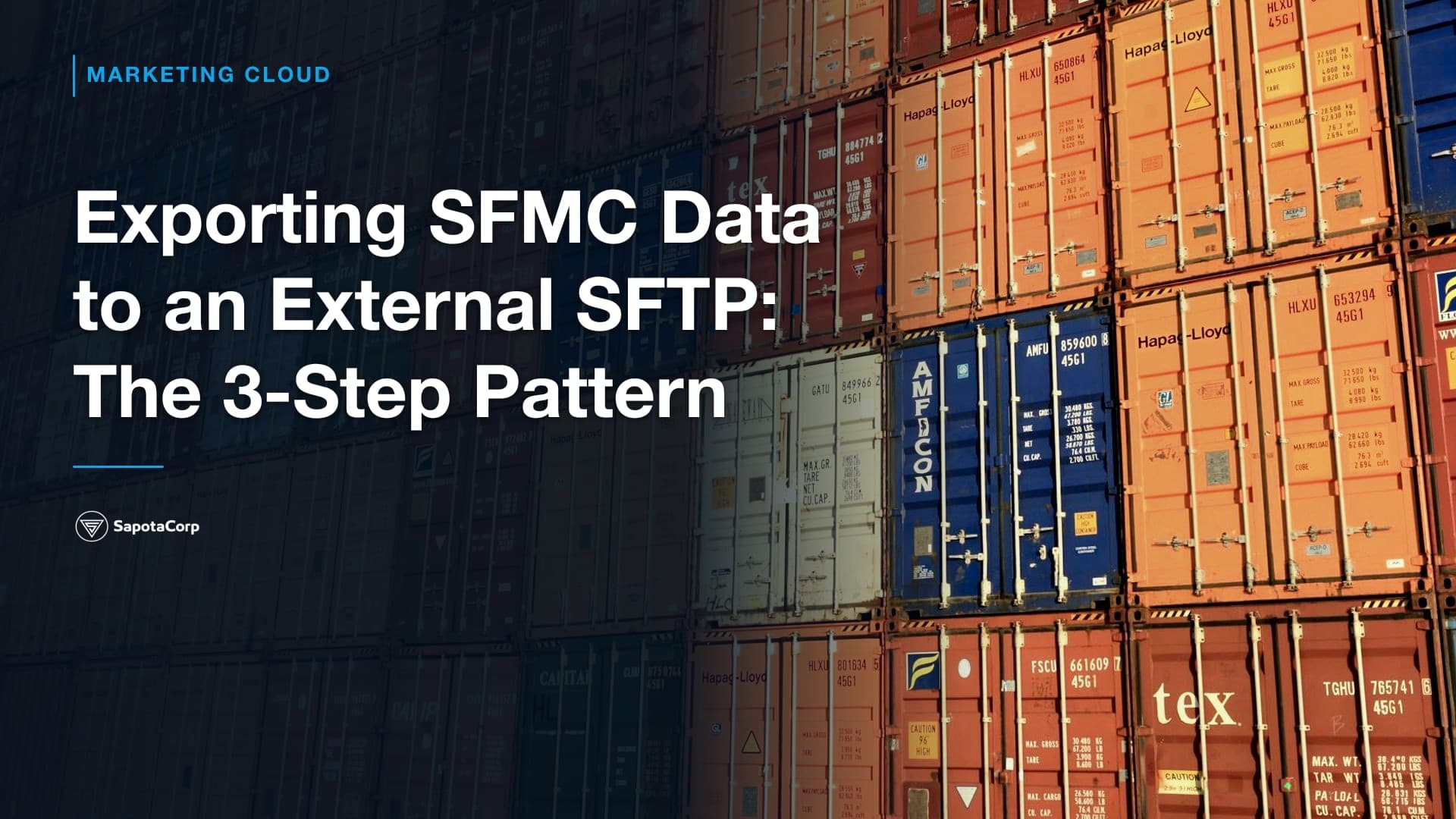 Exporting SFMC Data to an External SFTP: The 3-Step Pattern