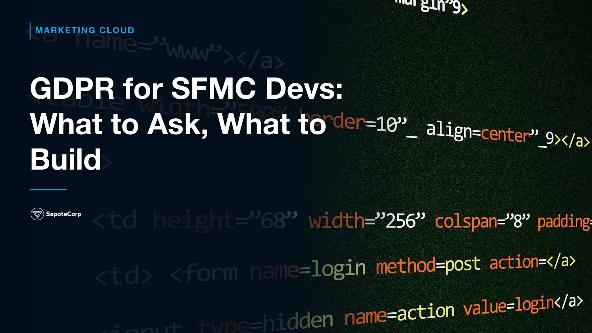 GDPR for SFMC Devs: What to Ask, What to Build