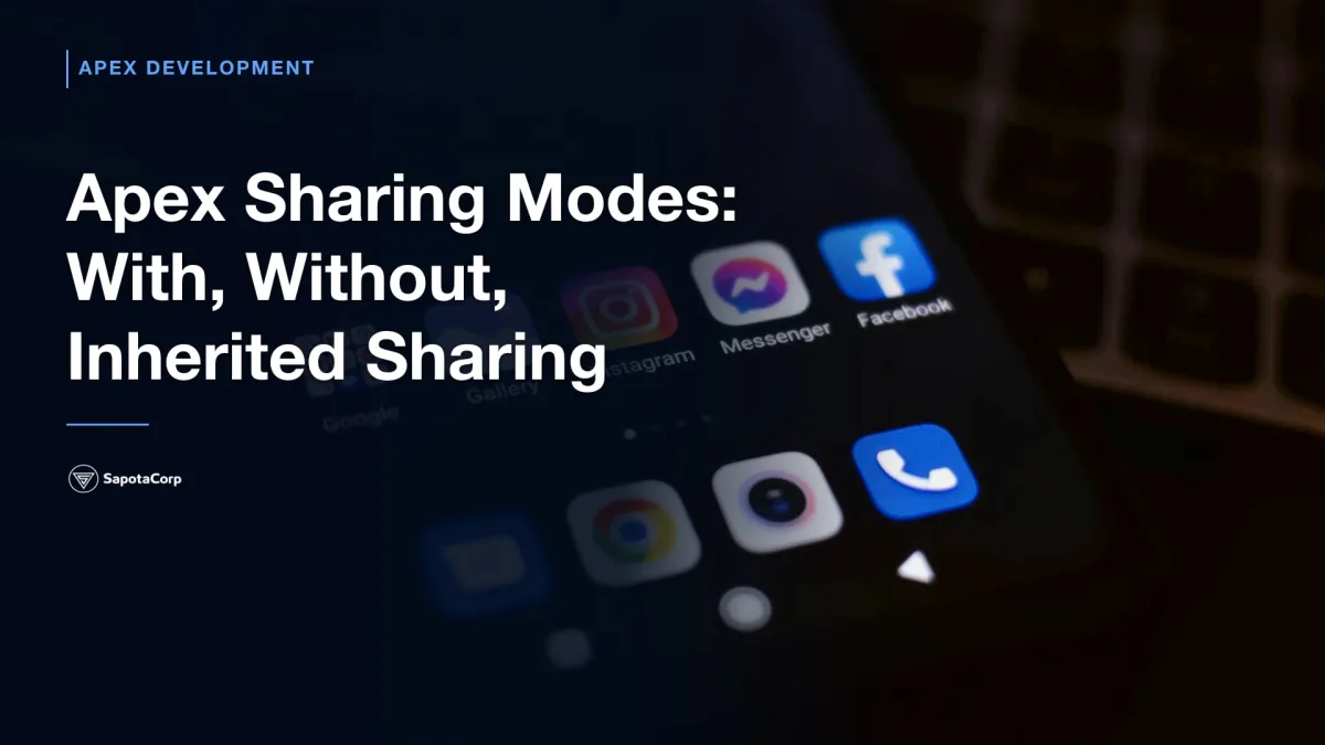 Apex Sharing Modes: With, Without, Inherited Sharing