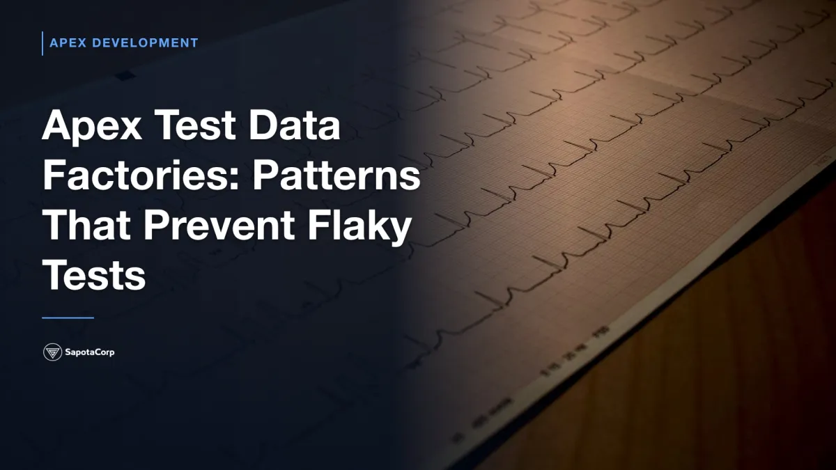 Apex Test Data Factories: Patterns That Prevent Flaky Tests