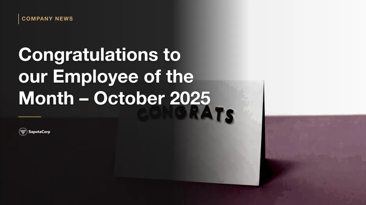Congratulations to our Employee of the Month โ October 2025