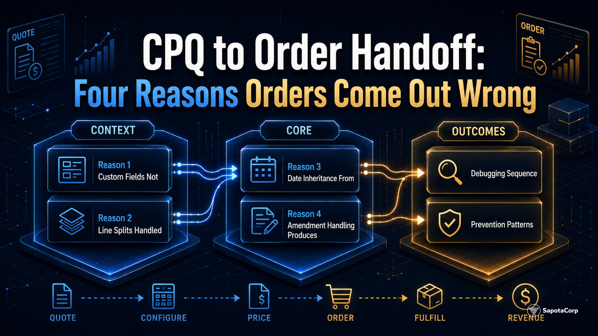 CPQ to Order Handoff: Four Reasons Orders Come Out Wrong