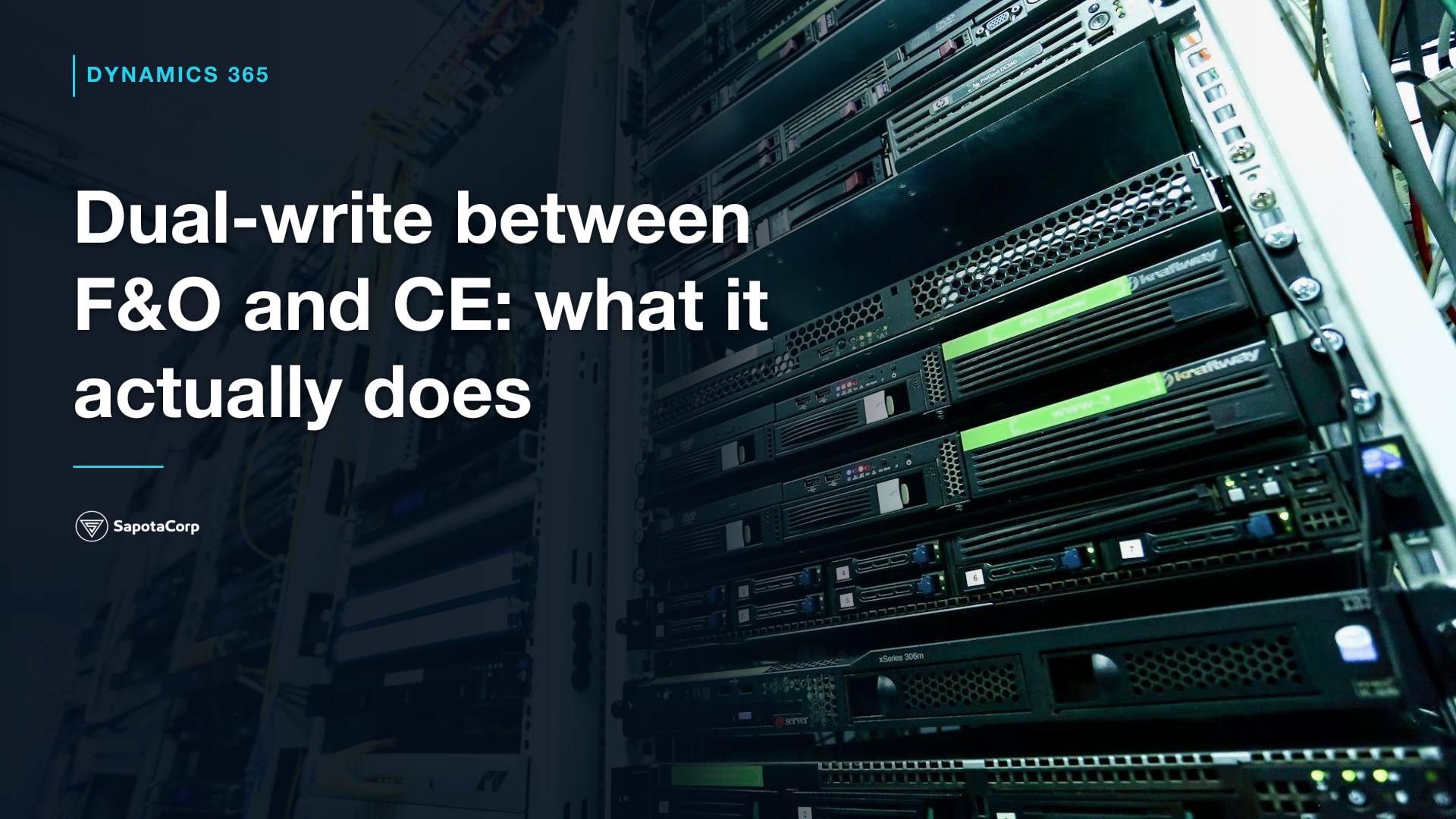Dual-write between F&O and CE: what it actually does