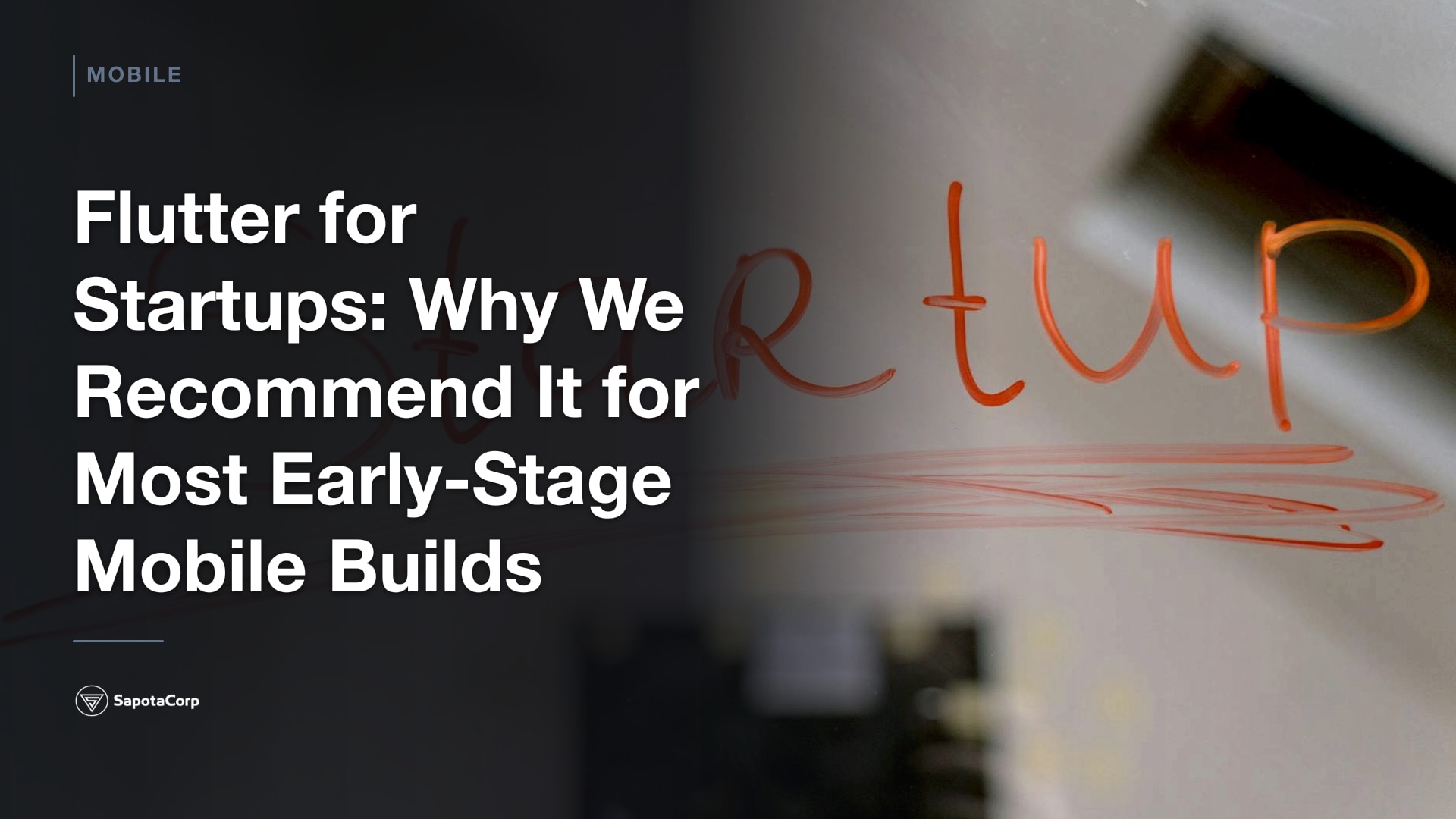 Flutter for Startups: Why We Recommend It for Most Early-Stage Mobile Builds