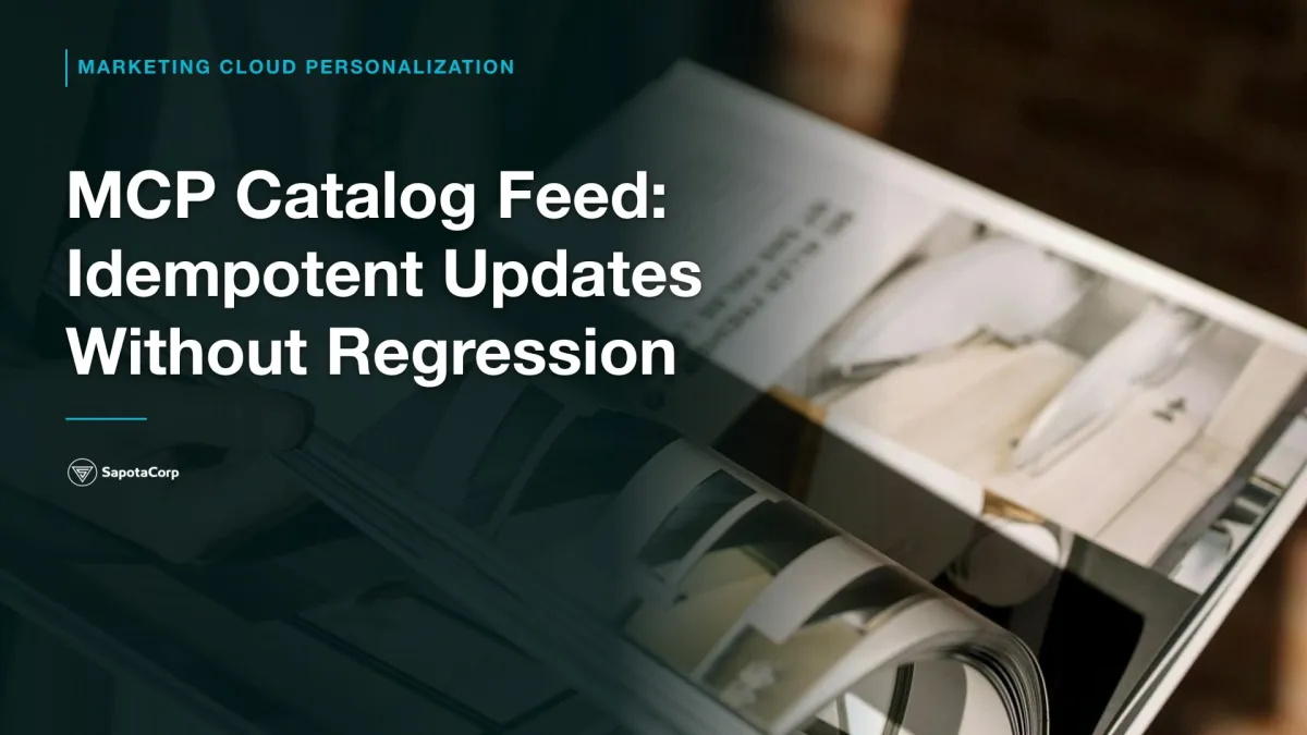 MCP Catalog Feed: Idempotent Updates Without Regression