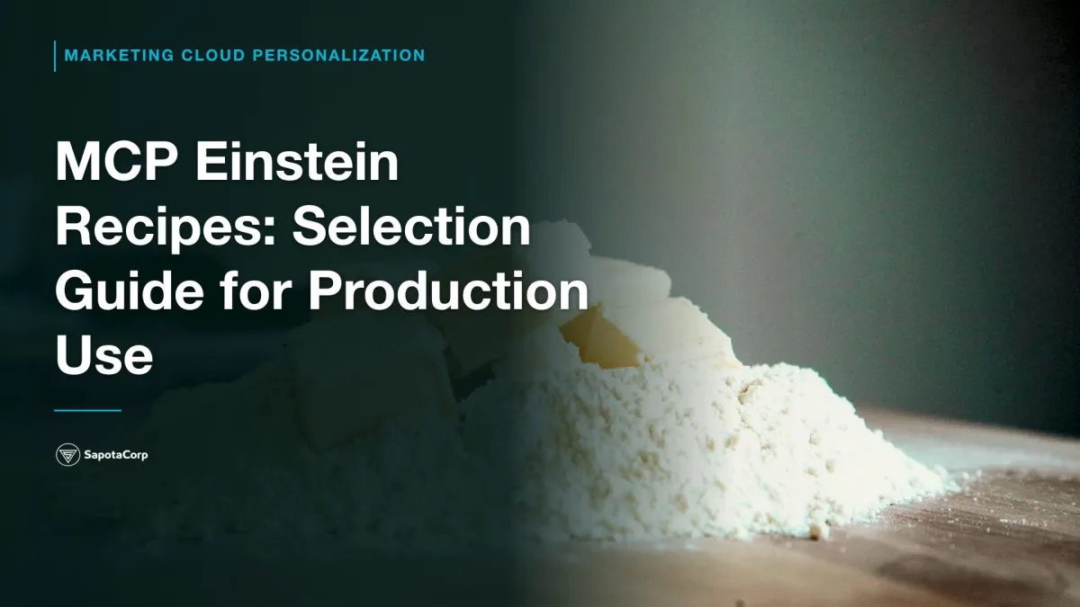 MCP Einstein Recipes: Selection Guide for Production Use