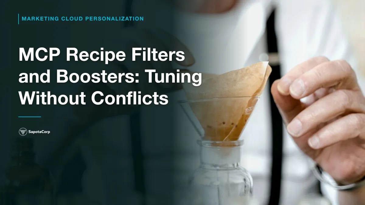 MCP Recipe Filters and Boosters: Tuning Without Conflicts