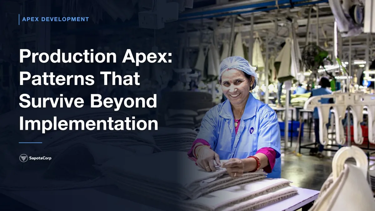 Production Apex: Patterns That Survive Beyond Implementation