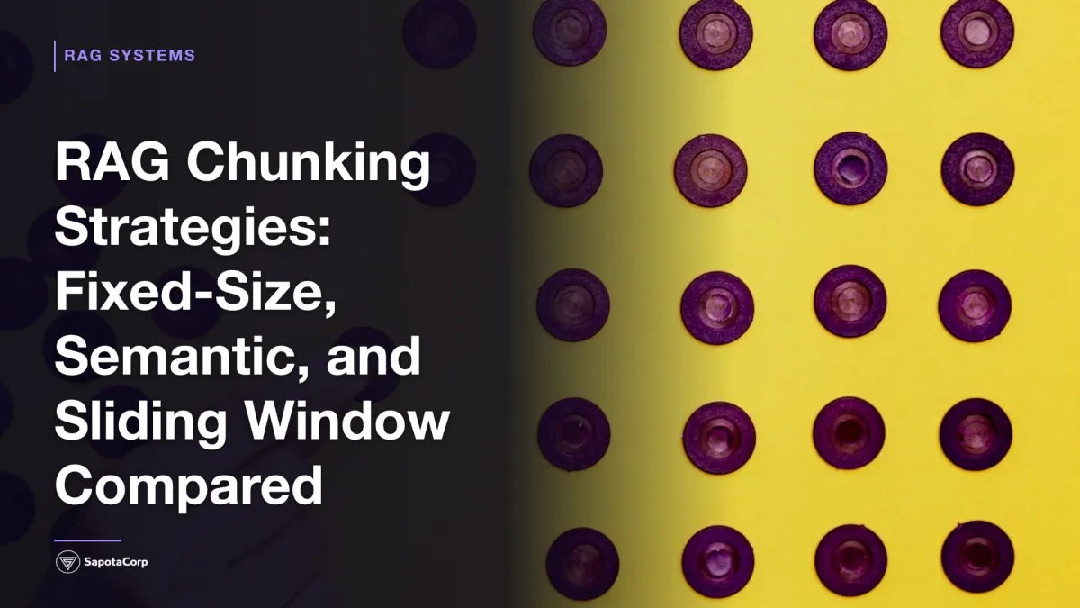 RAG Chunking Strategies: Fixed-Size, Semantic, and Sliding Window Compared