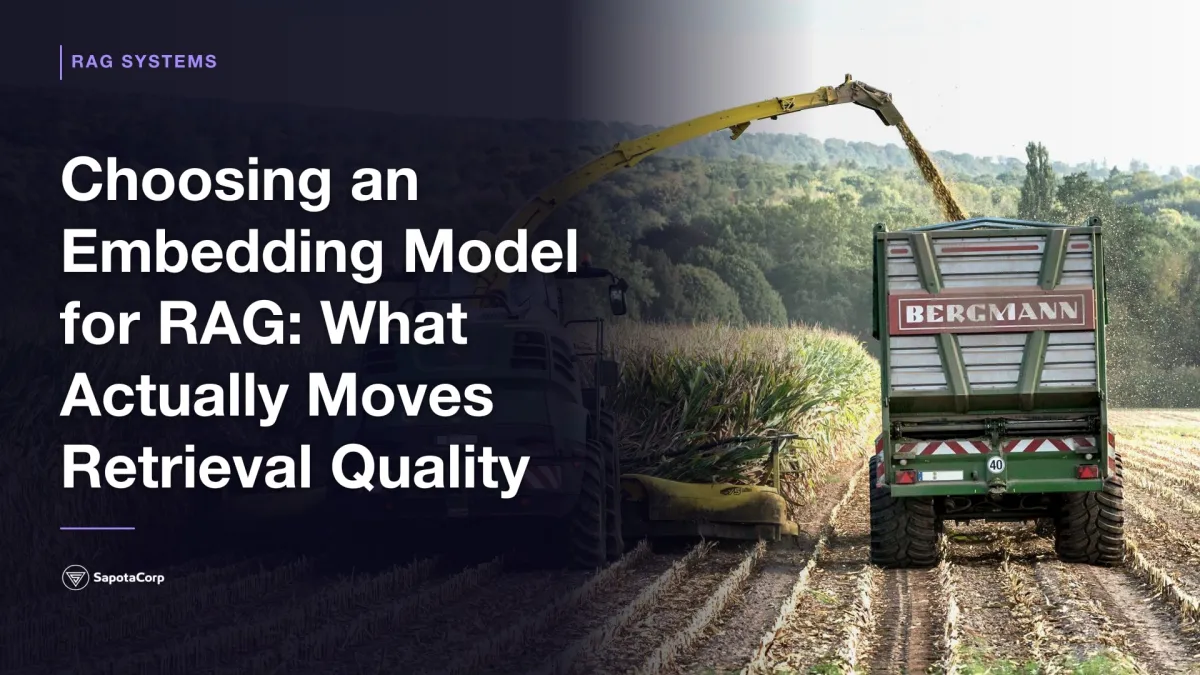 Choosing an Embedding Model for RAG: What Actually Moves Retrieval Quality
