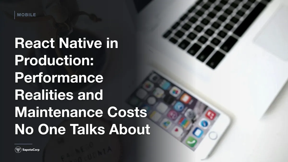 React Native in Production: Performance Realities and Maintenance Costs No One Talks About