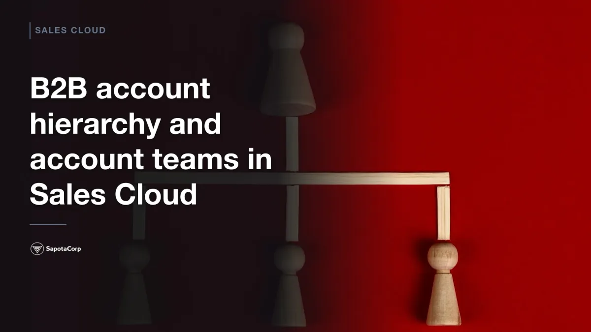 B2B account hierarchy and account teams in Sales Cloud