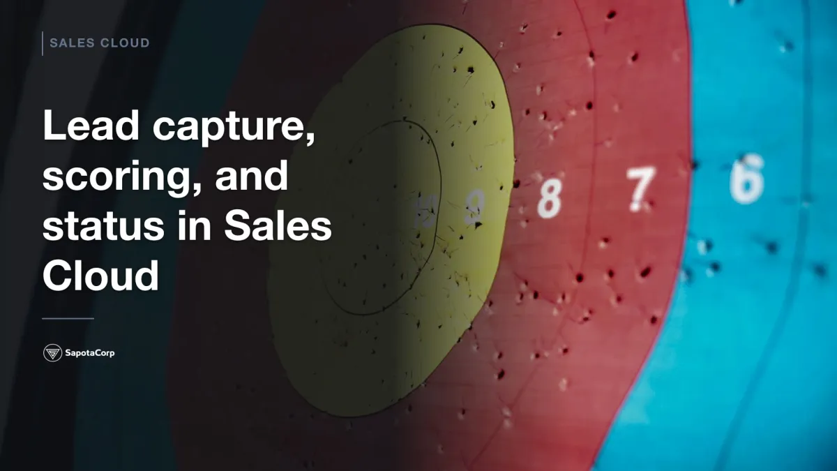 Lead capture, scoring, and status in Sales Cloud