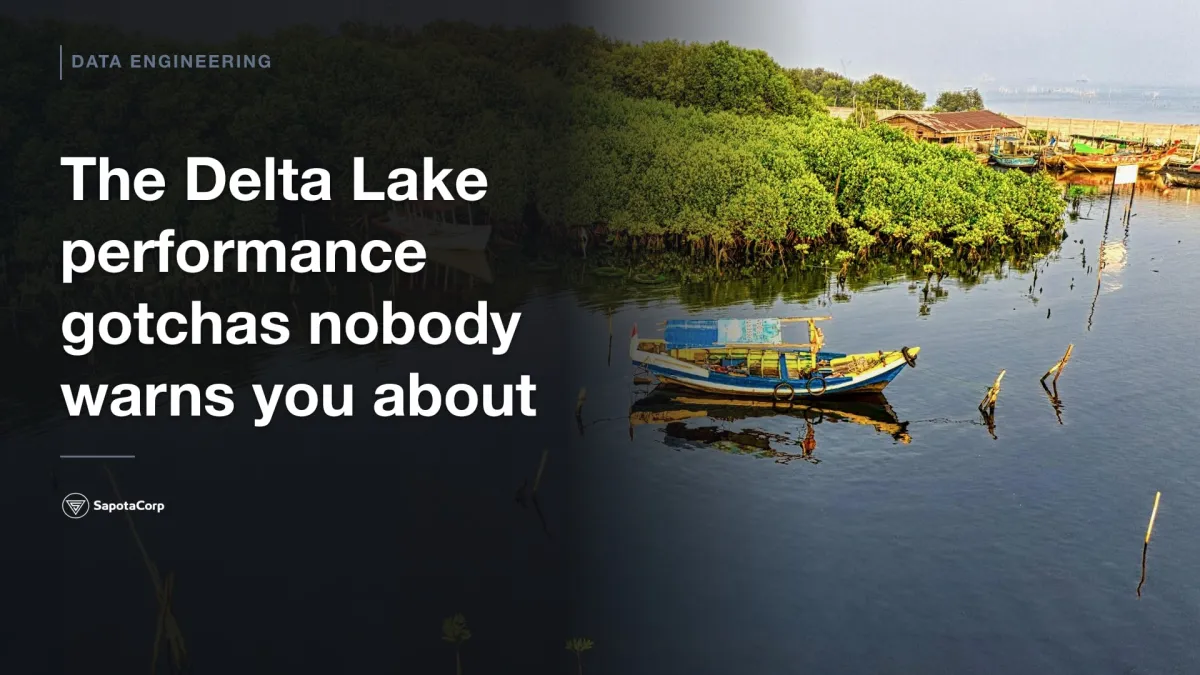 The Delta Lake performance gotchas nobody warns you about