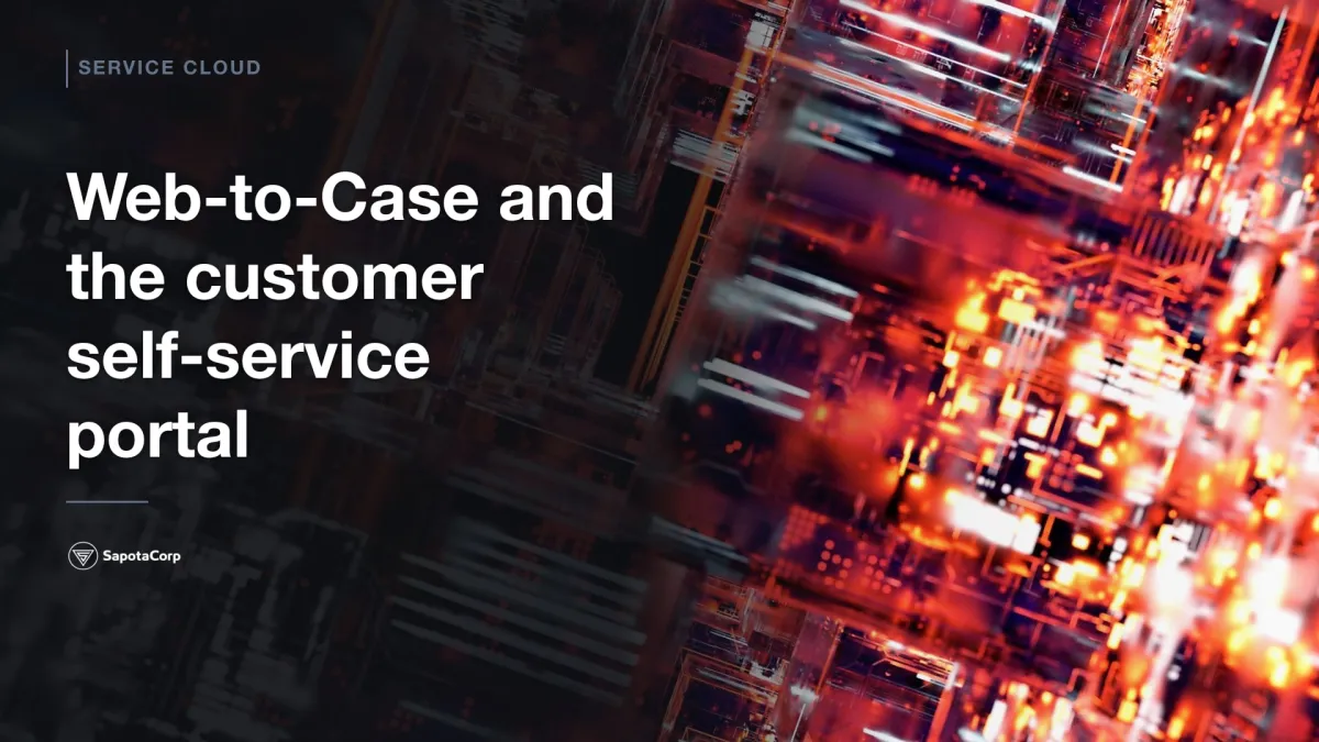 Web-to-Case and the customer self-service portal