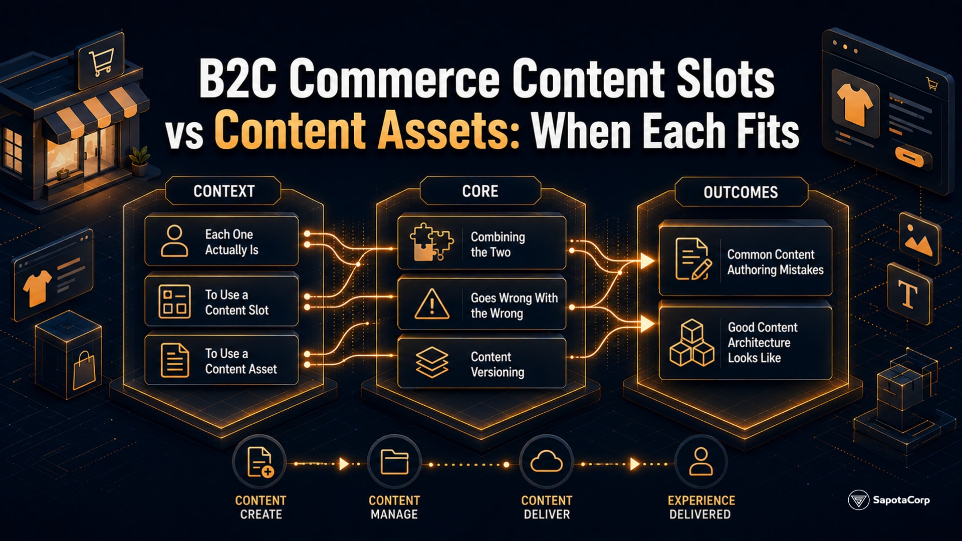 B2C Commerce Content Slots vs Content Assets: When Each Fits