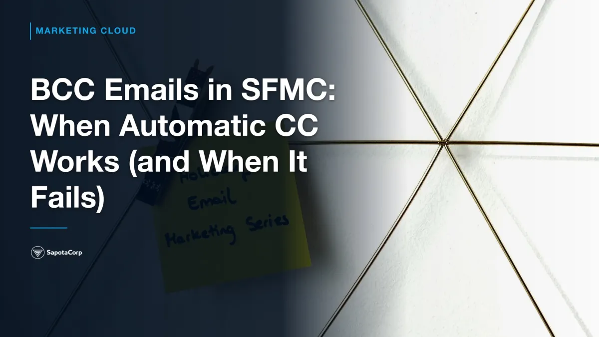BCC Emails in SFMC: When Automatic CC Works (and When It Fails)
