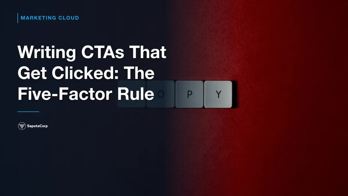Writing CTAs That Get Clicked: The Five-Factor Rule