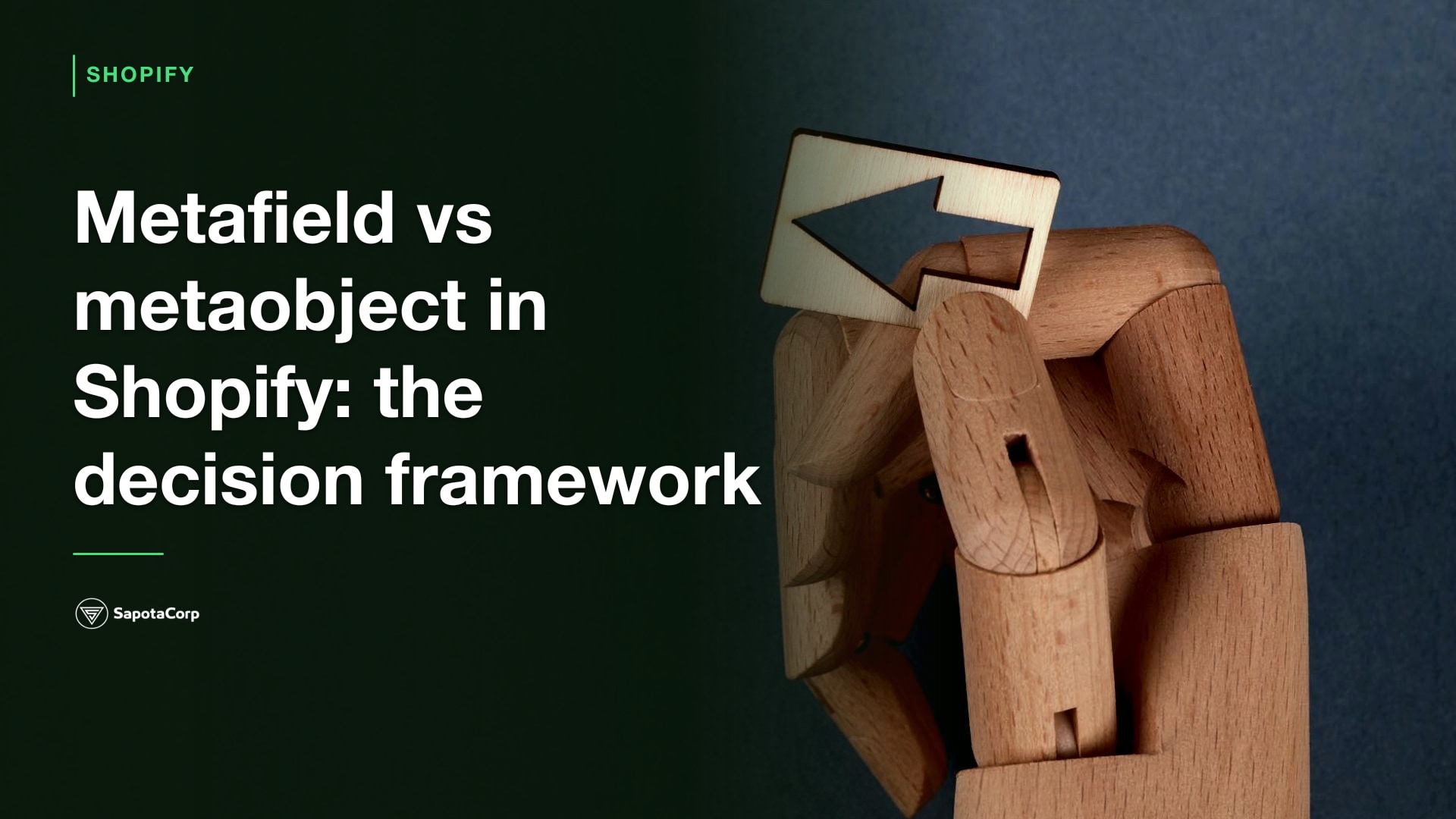 Metafield vs metaobject in Shopify: the decision framework